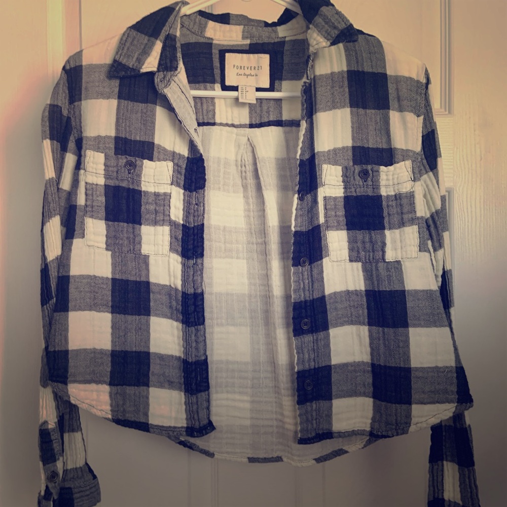 Forever 21 Cropped Flannel